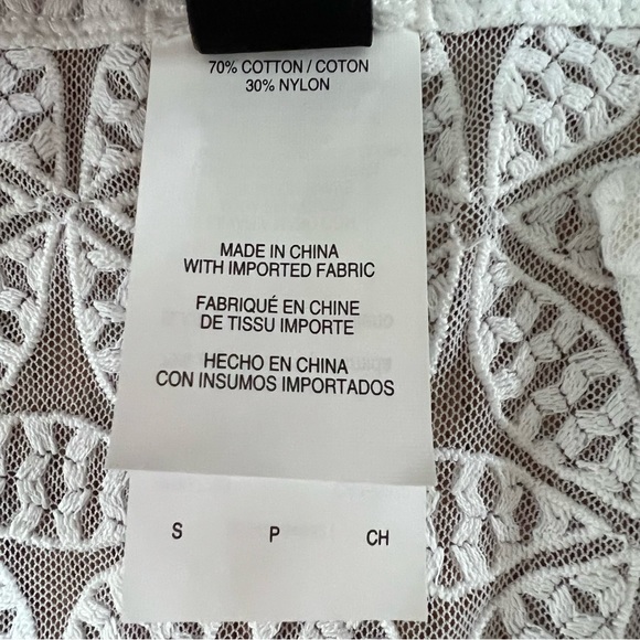 NWT Laundry by Shelli Segal Spellbound Cover-Up white tunic - Picture 6 of 14